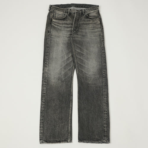 FULLCOUNT 1101 13.7oz Loose Straight Jean - Black 'Dartford' Wash