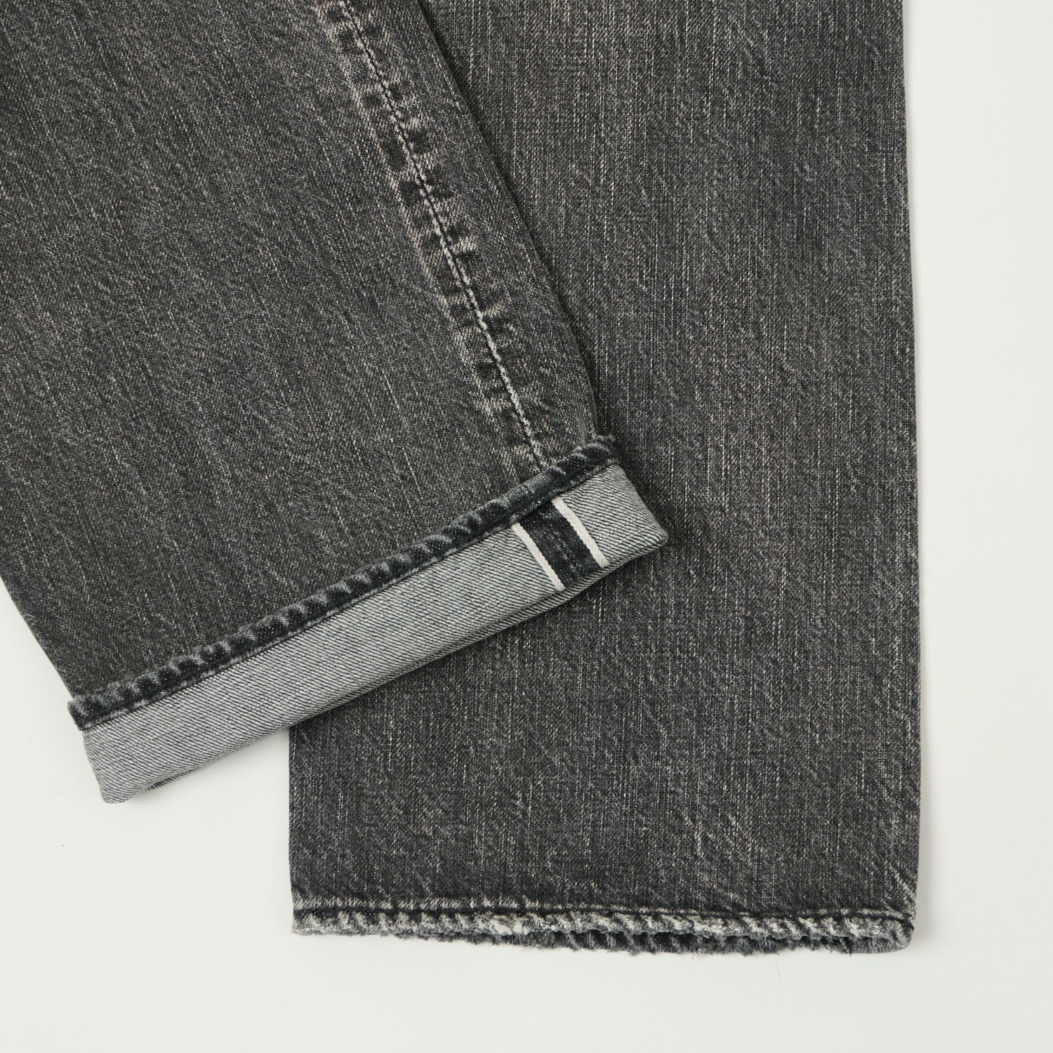 FULLCOUNT 1101 13.7oz Loose Straight Jean - Black 'Dartford' Wash