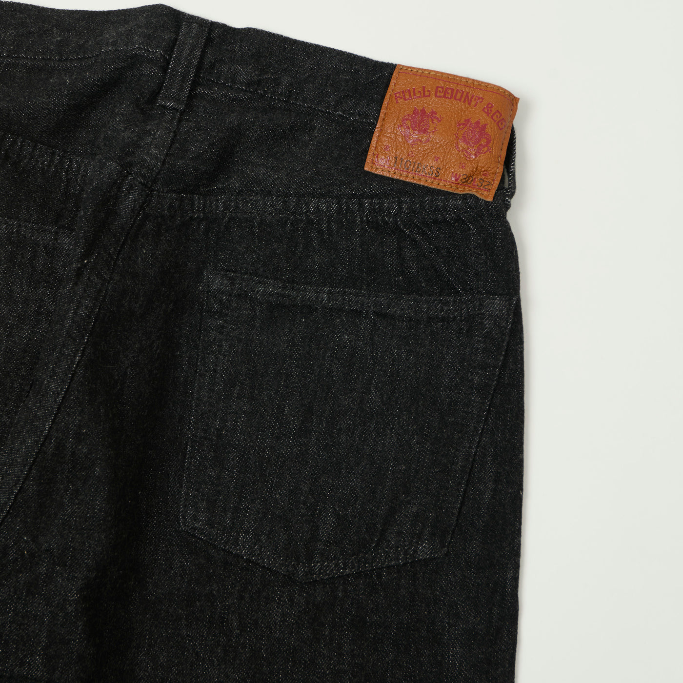 FULLCOUNT 1101SS 'Super Smooth' 11.5oz Loose Straight Jean - Black One Wash