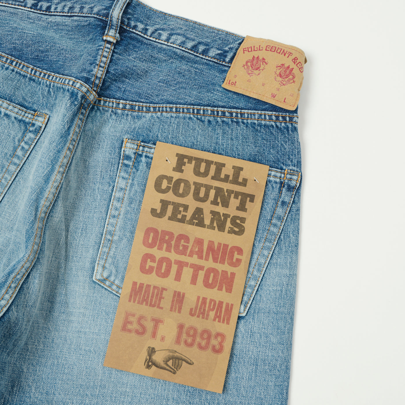 FULLCOUNT 1102 13.7oz Regular Straight Jean - 'Eastbourne' Wash