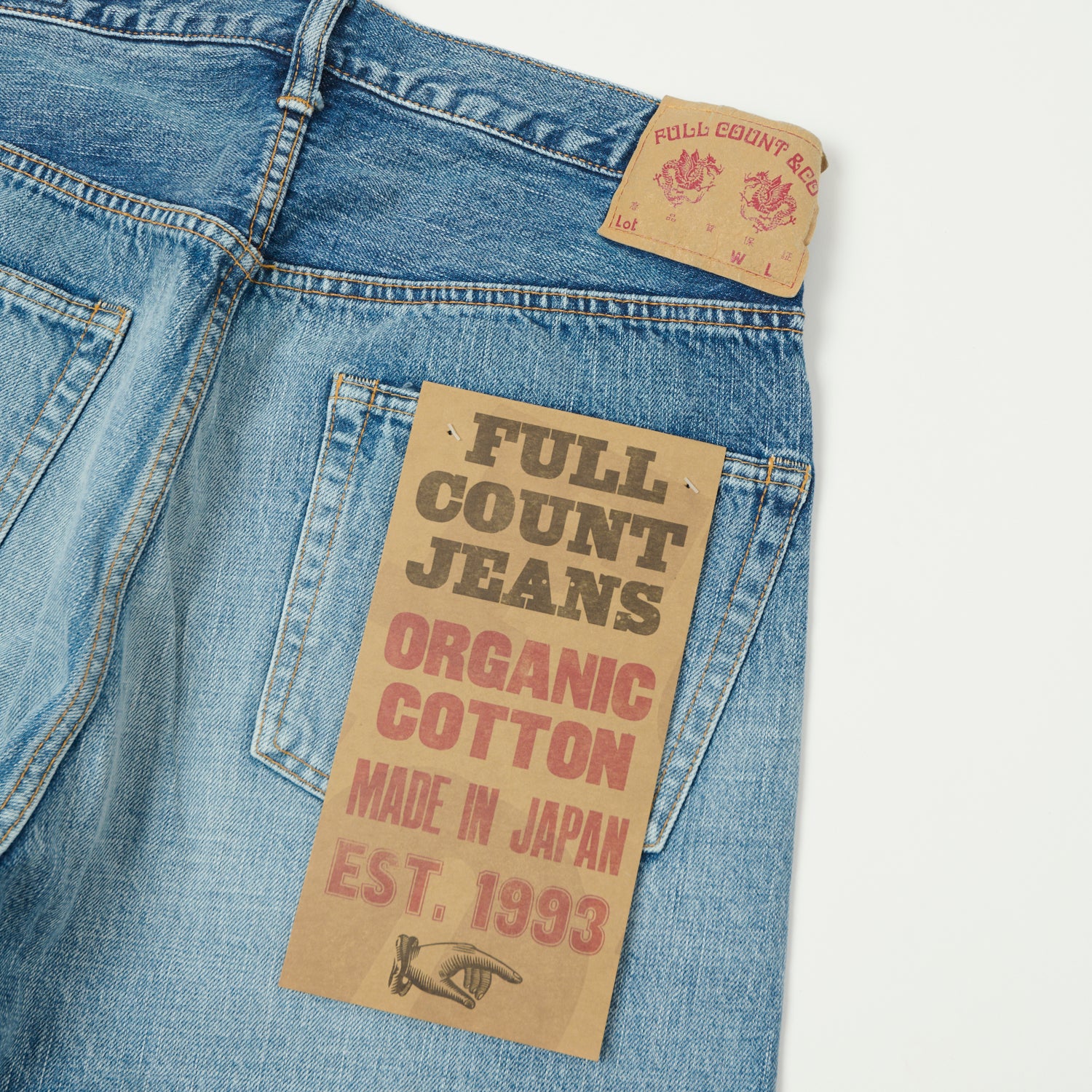 FULLCOUNT 1102 13.7oz Regular Straight Jean - 'Eastbourne' Wash