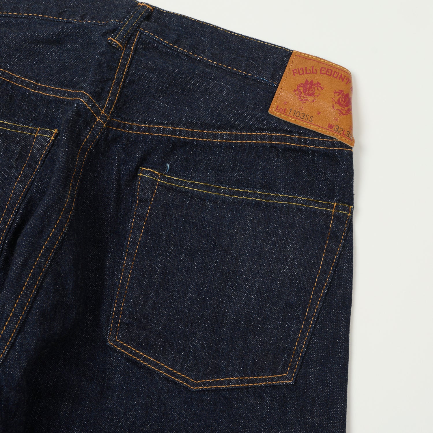 FULLCOUNT 1103SS 'Super Smooth' 11.5oz Clean Straight Jean - One Wash