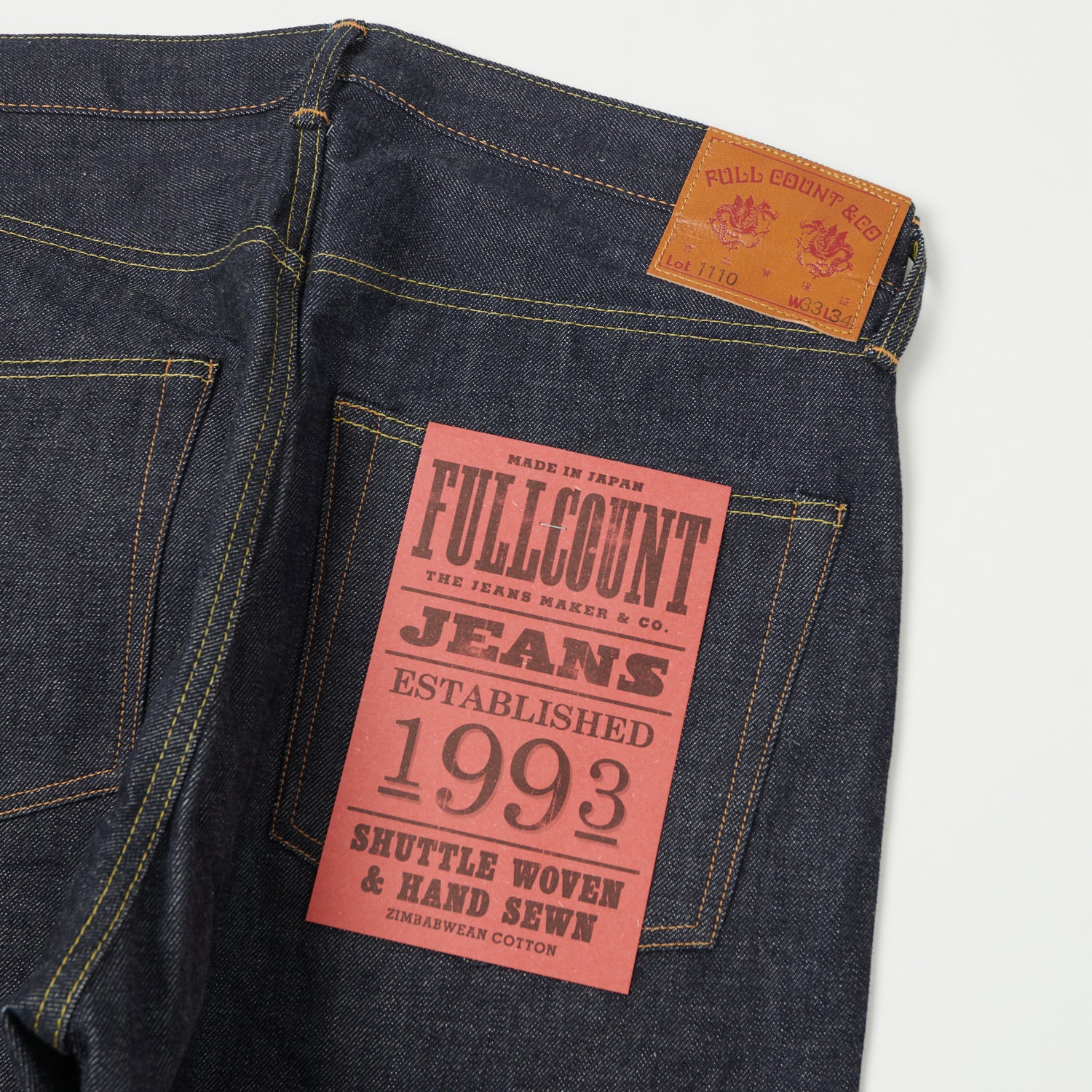 FULLCOUNT 1110 13.7oz Slim Tapered Jean - Raw