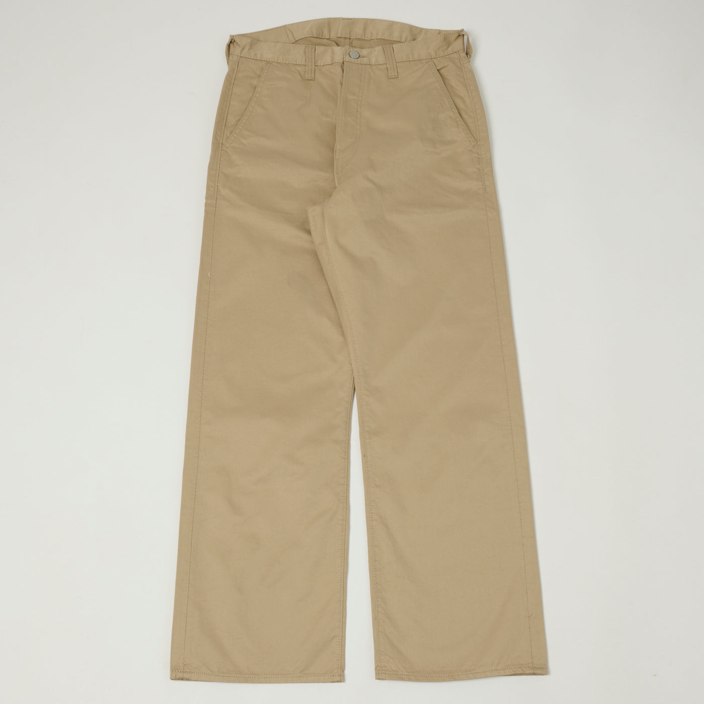 FULLCOUNT 1121 Burberry Twill 'Duke II' Wide Straight Jean - Beige