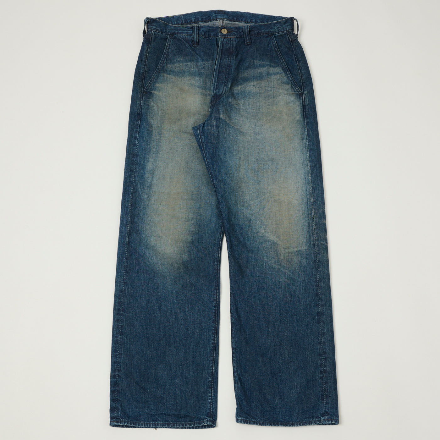 FULLCOUNT 1121 'Duke II' A.M.Co. Denim Wide Straight Jean - Heavy Wash