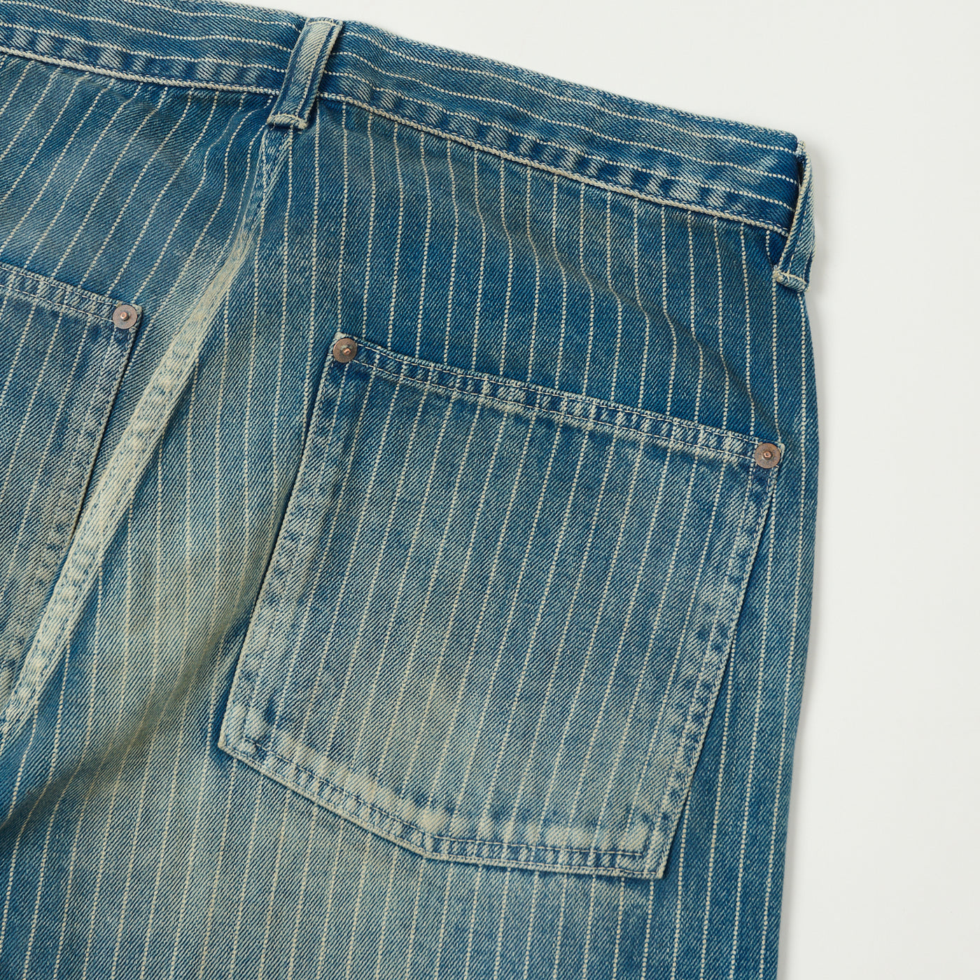 FULLCOUNT 1129 Indigo Wabash Work Pants - Heavy Wash