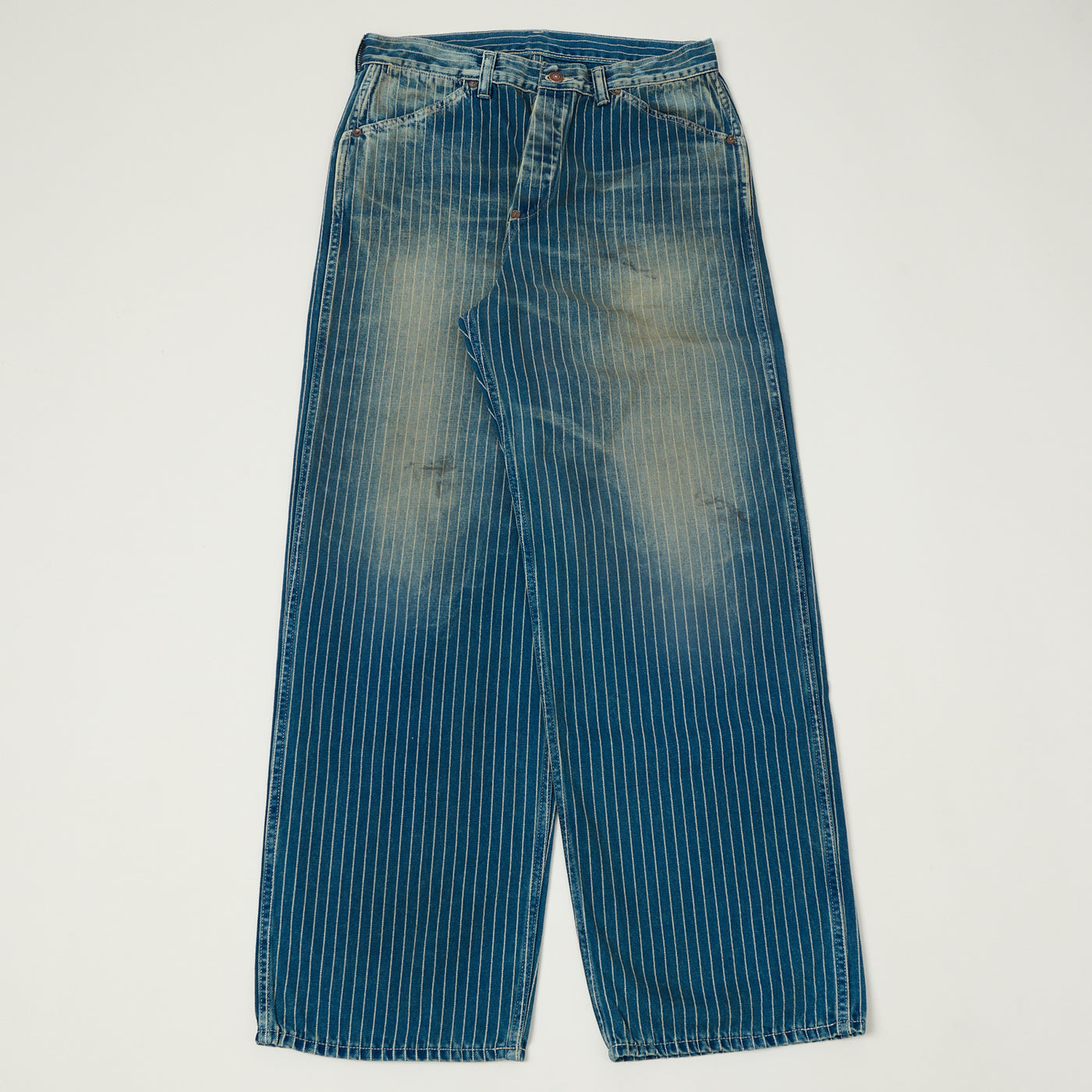 FULLCOUNT 1129 Indigo Wabash Work Pants - Heavy Wash