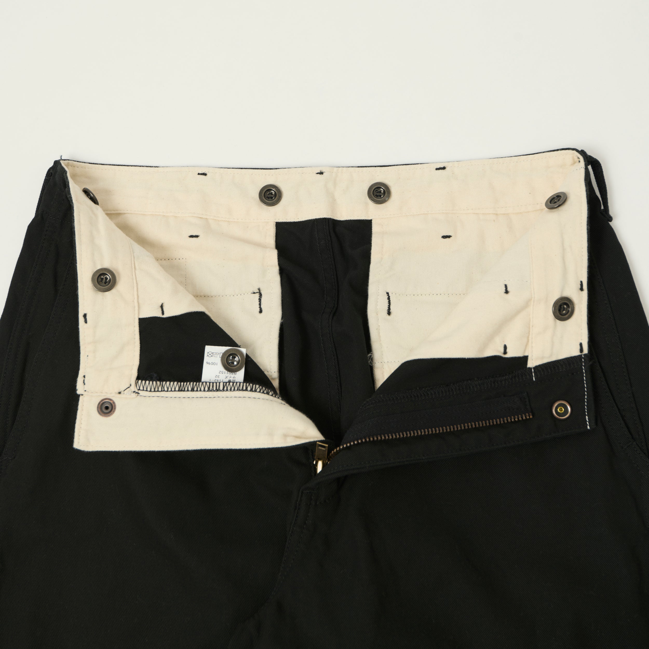 FULLCOUNT 1142 'Tough Dude' Mock Twist Trousers - Black