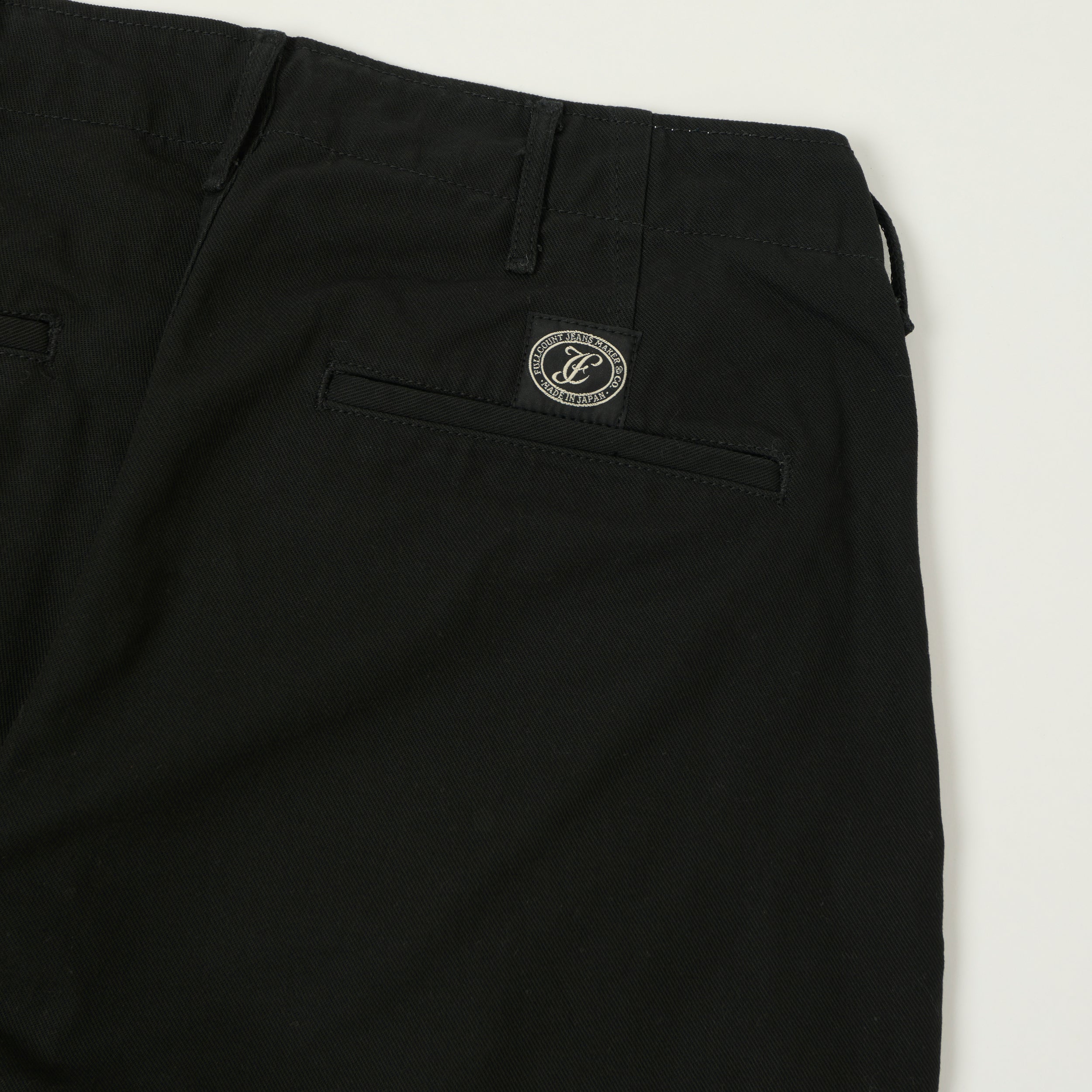 FULLCOUNT 1142 'Tough Dude' Mock Twist Trousers - Black