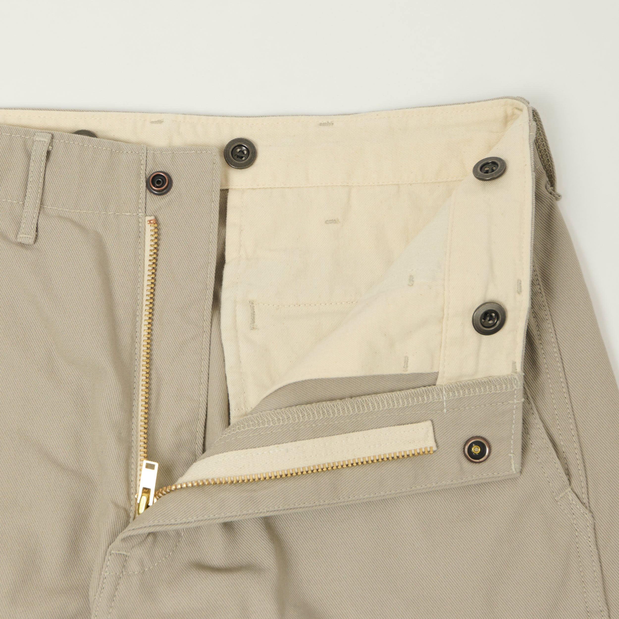 FULLCOUNT 1142 'Tough Dude' Mock Twist Trousers - Sand Beige