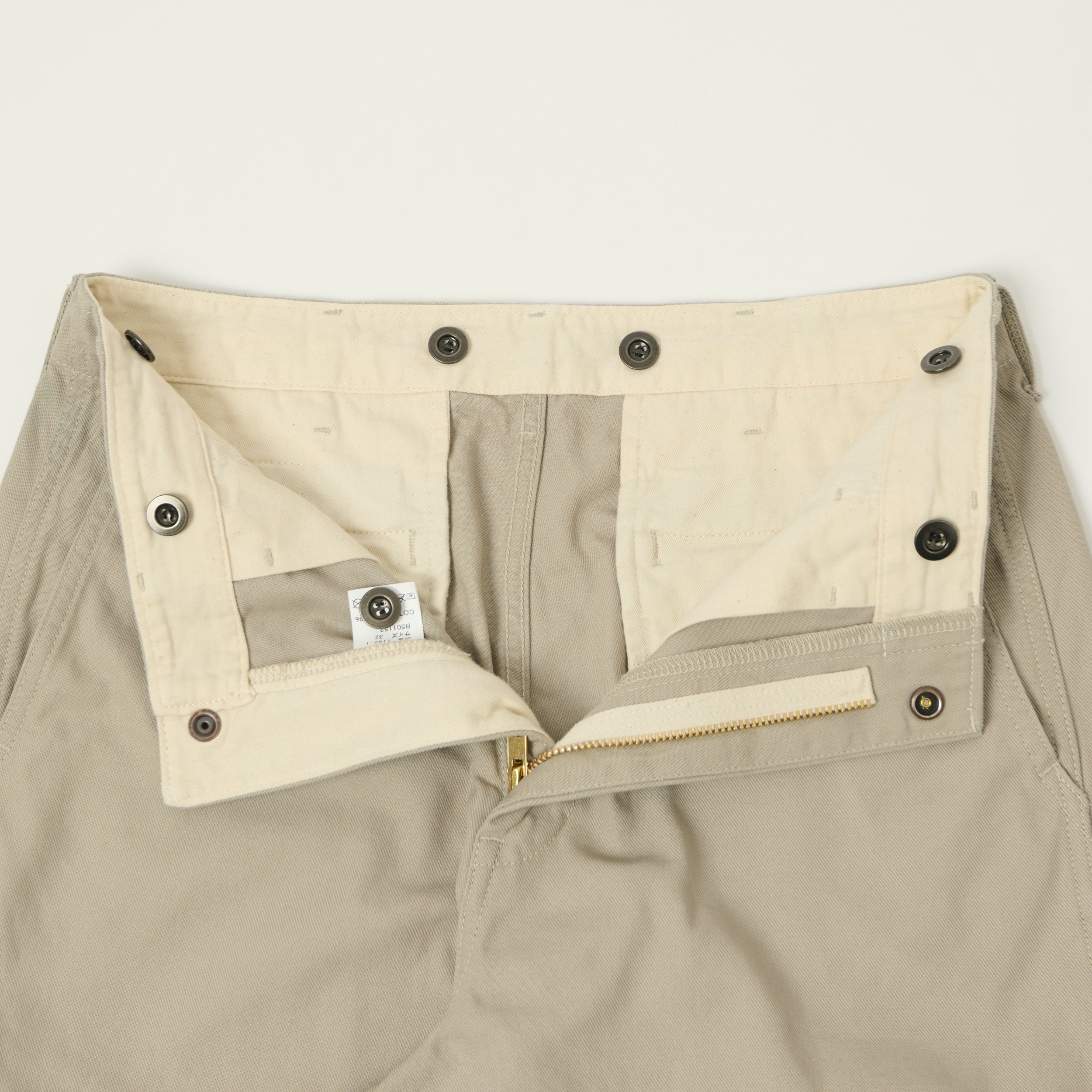 FULLCOUNT 1142 'Tough Dude' Mock Twist Trousers - Sand Beige