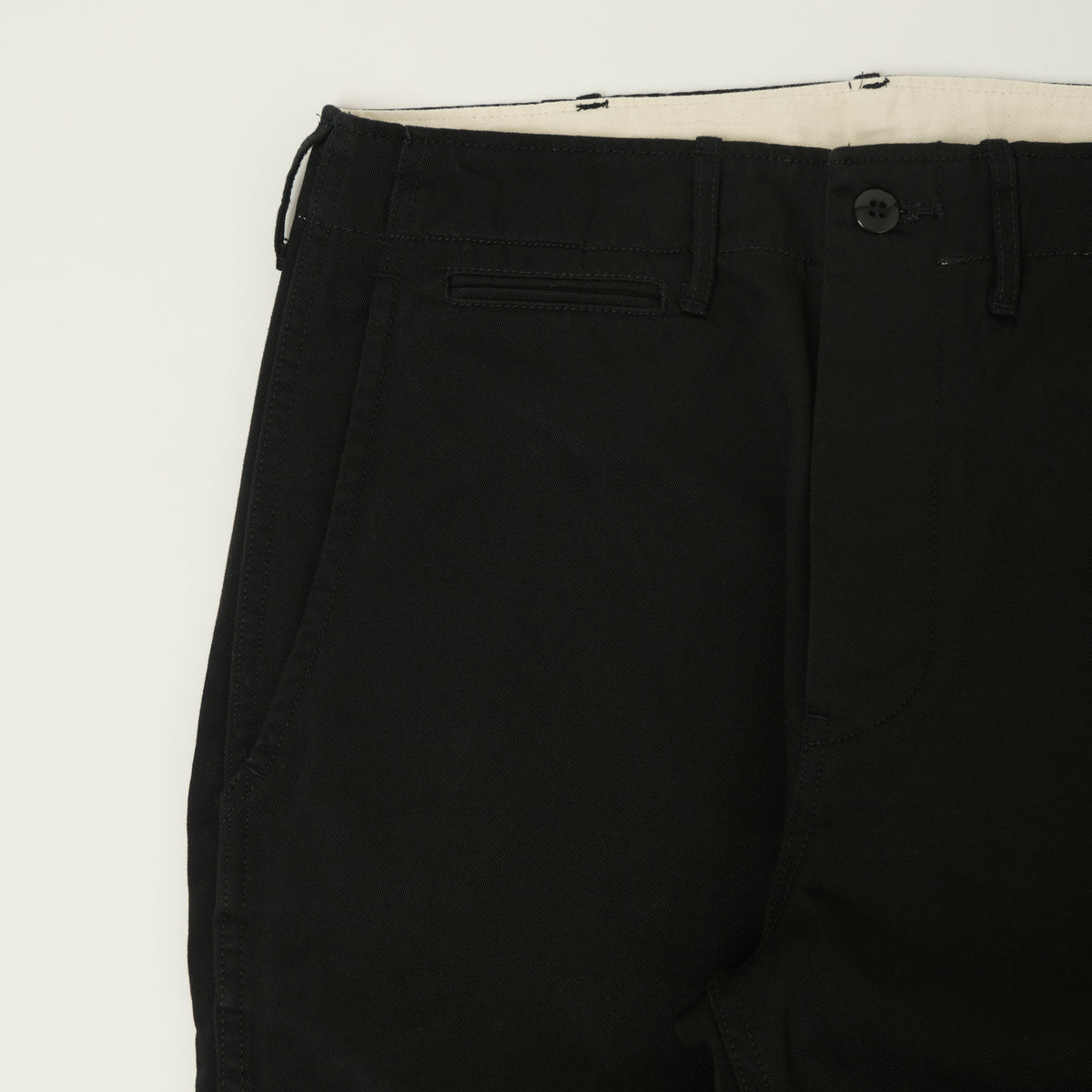 FULLCOUNT 1153 '41 Khaki' U.S Army Tapered Chino - Black