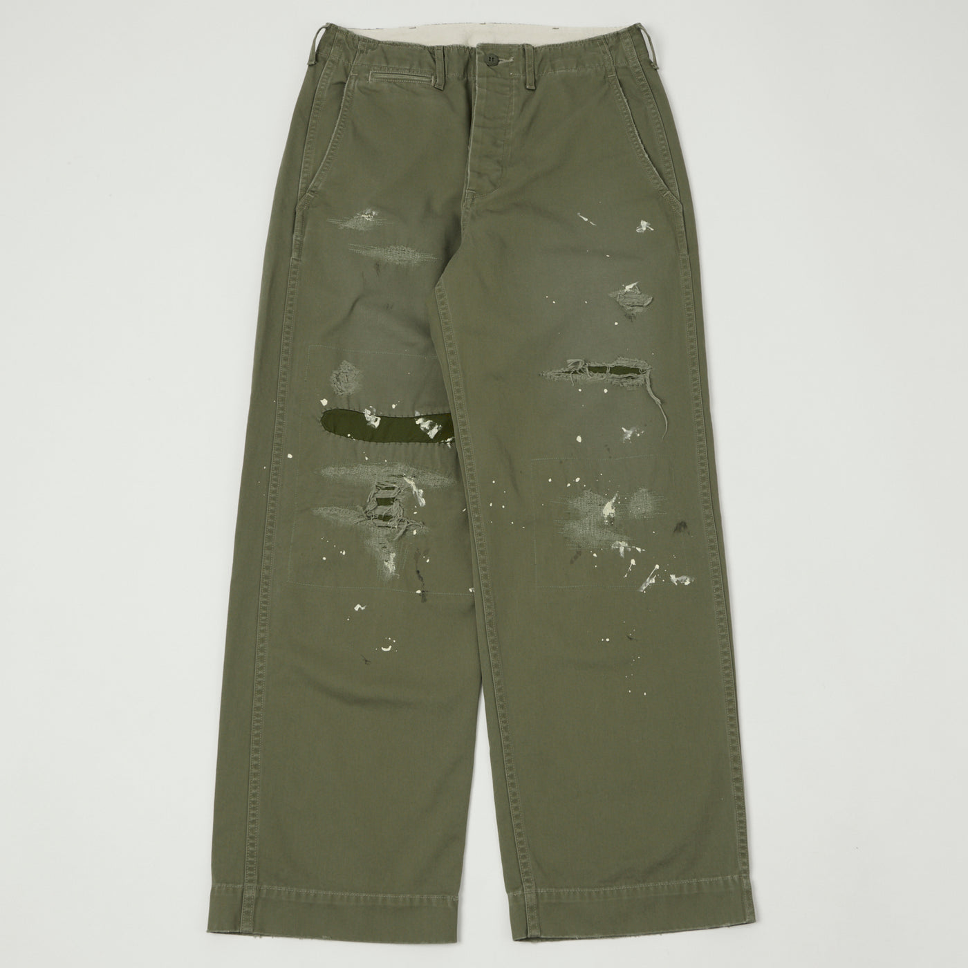 FULLCOUNT 1201 U.S Army Chino 41 Khaki 'Freedom Fighter' - Sage Green