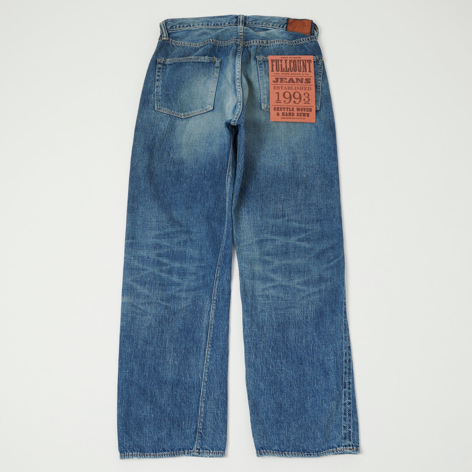 FULLCOUNT 0105SS 'Super Smooth' 11.5oz Wide Straight Jean - 'Dartford' Wash