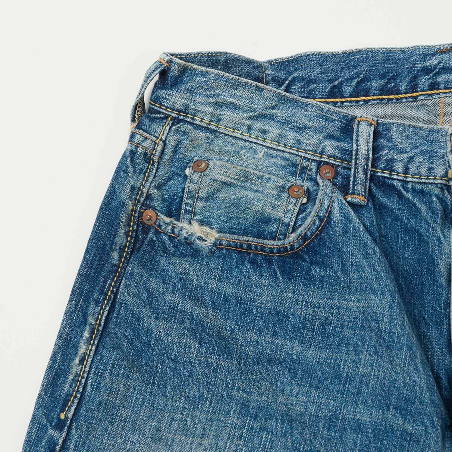 FULLCOUNT 1103 13.7oz Clean Straight Jean - 'Dartford' Wash