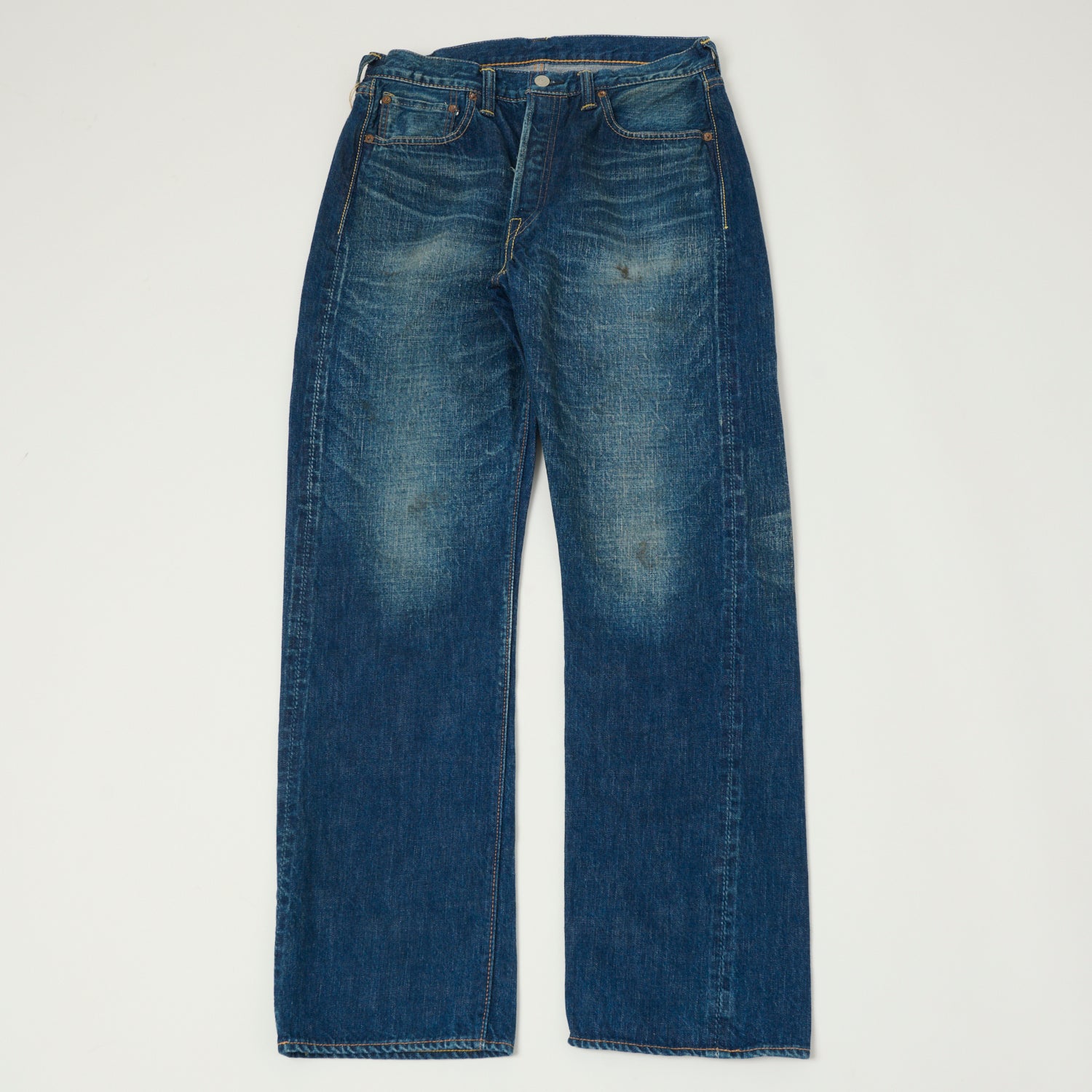 FULLCOUNT 1101 13.7oz Loose Straight Jean - 'More Than Real' Wash