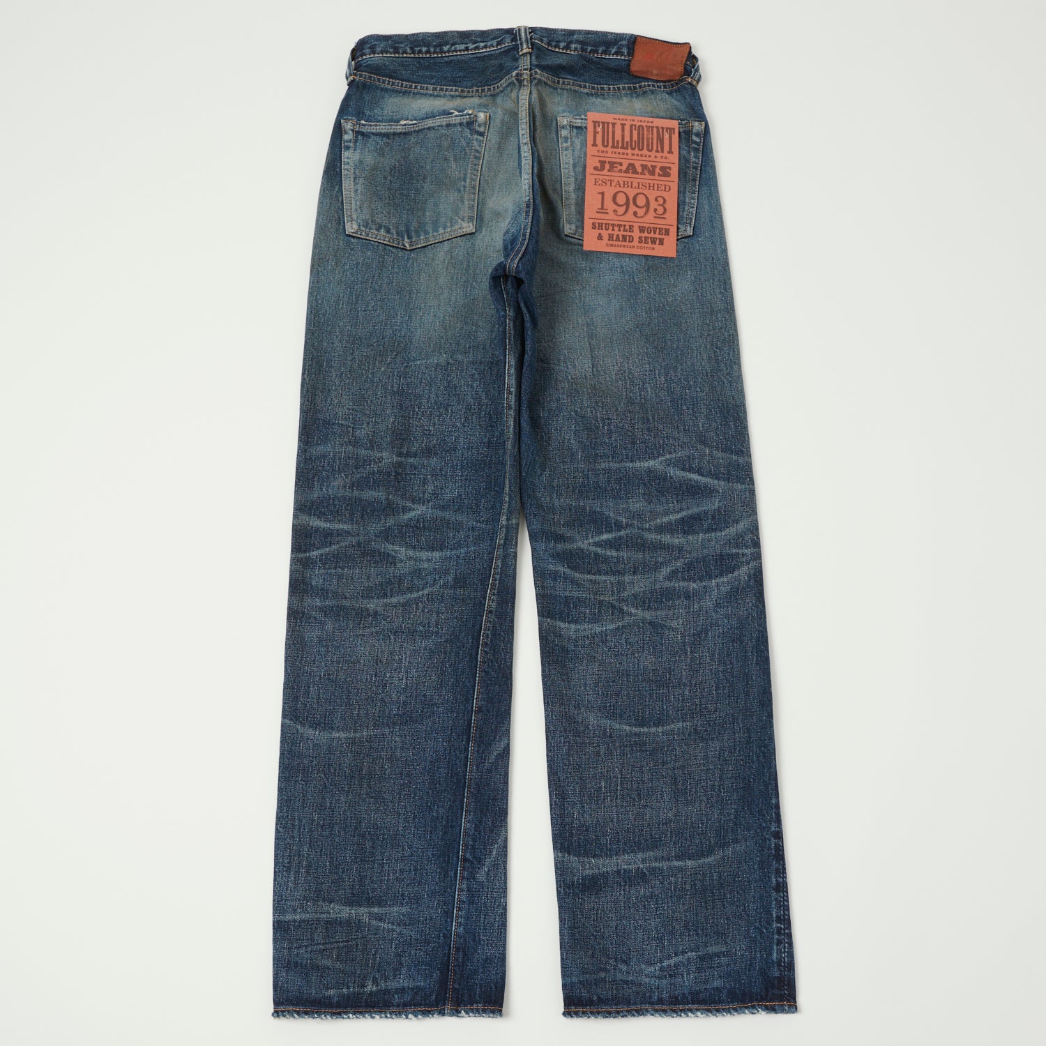 FULLCOUNT 0105XX 15.5oz Wide Straight Jean - 'Fear of the Dark' Wash