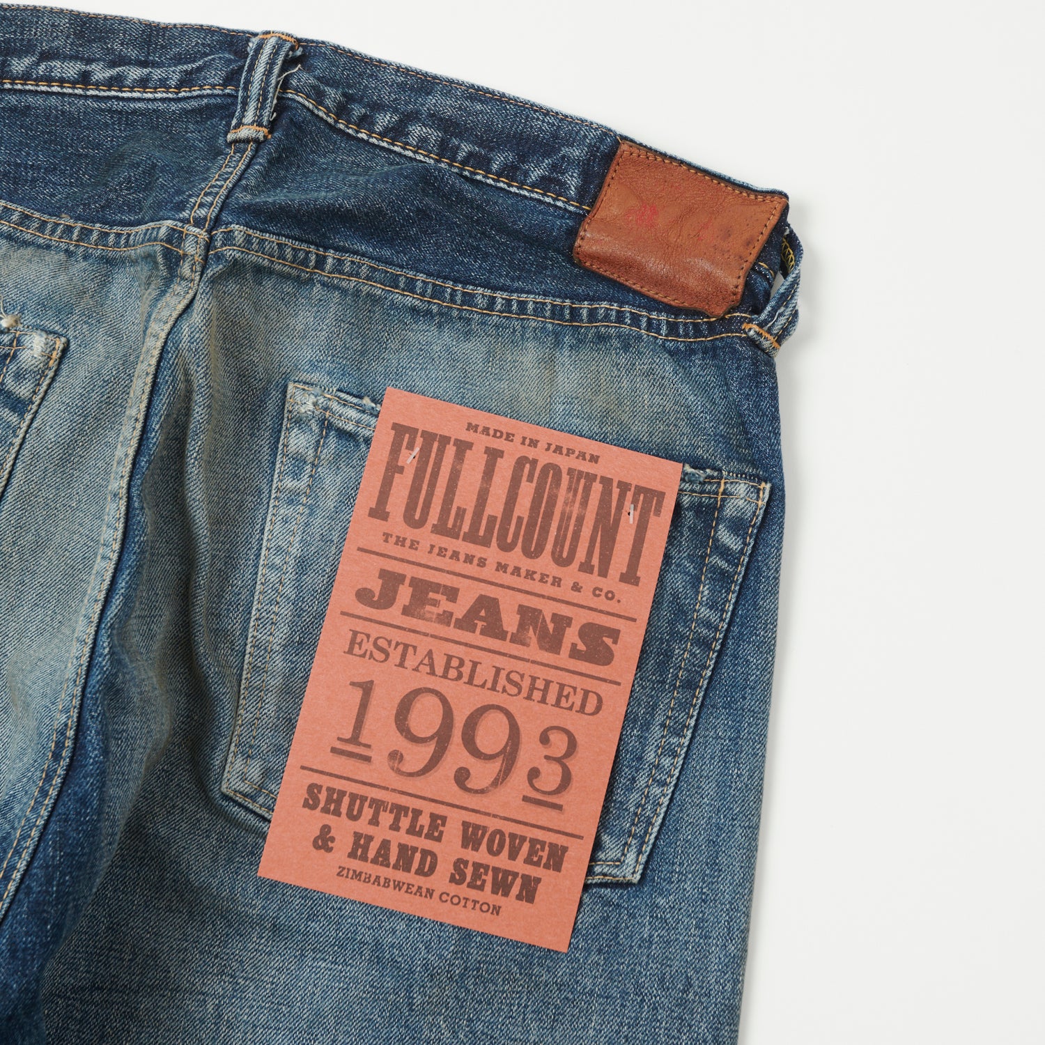 FULLCOUNT 0105XX 15.5oz Wide Straight Jean - 'Fear of the Dark' Wash