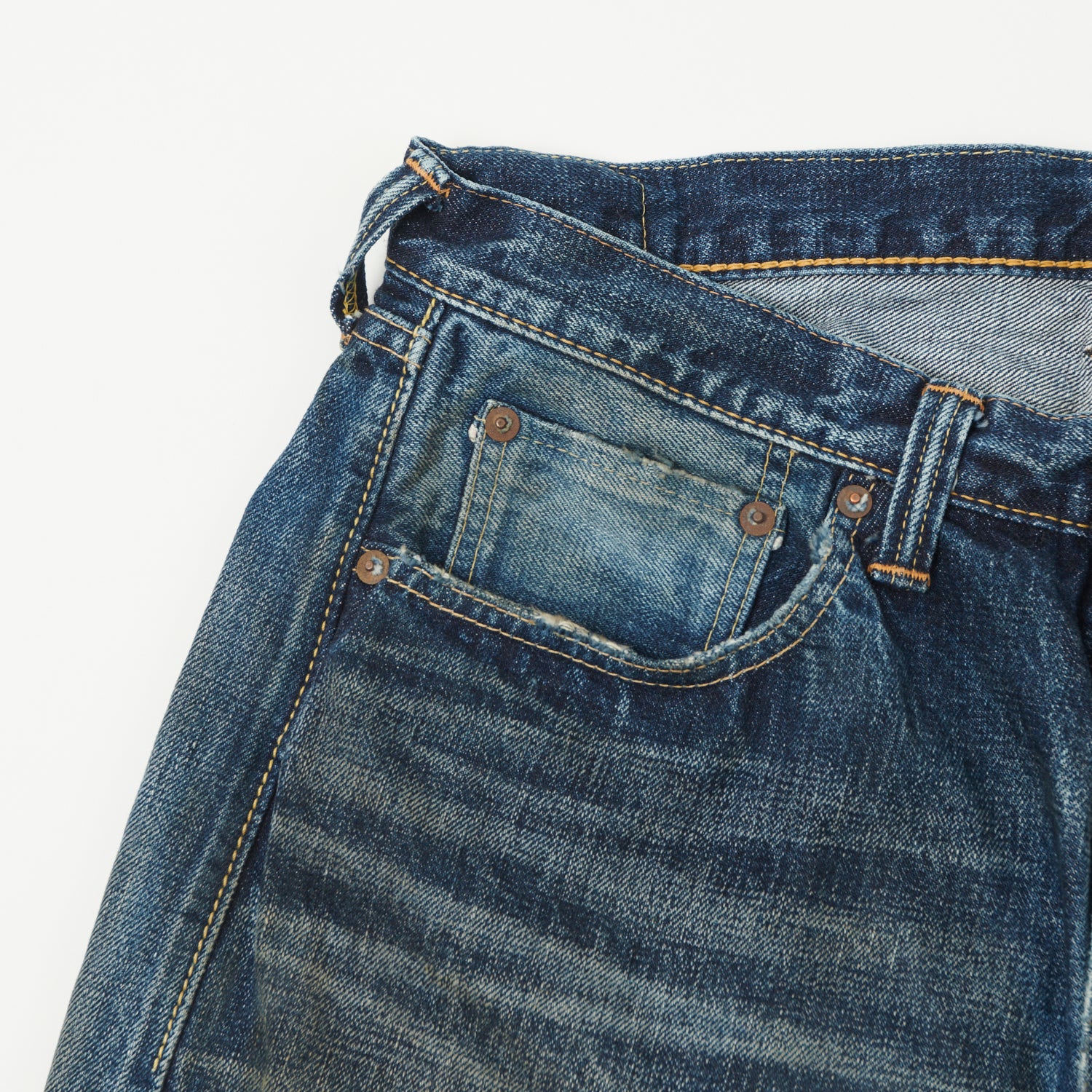 FULLCOUNT 0105XX 15.5oz Wide Straight Jean - 'Fear of the Dark' Wash