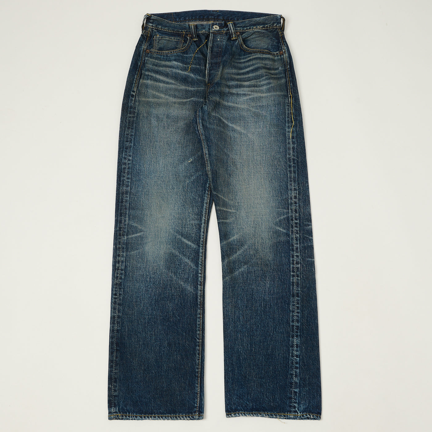 FULLCOUNT S0105 Wide Straight Jean - 'More Than Just Fear' Wash