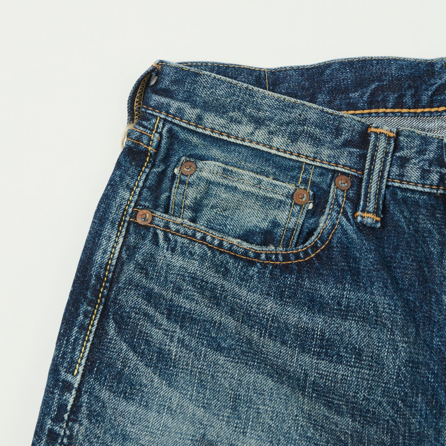 FULLCOUNT 1108XX 15.5oz Regular Straight Jean - 'Fear of the Dark' Wash