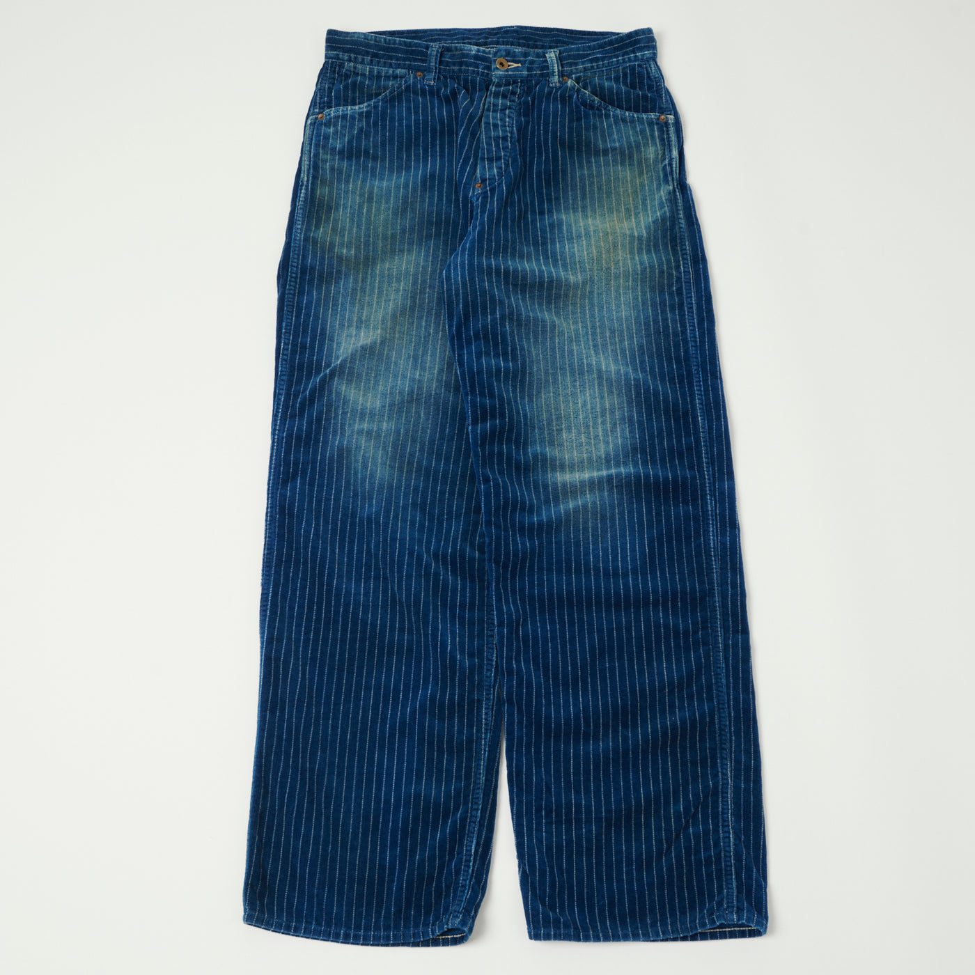 FULLCOUNT 1129 Wabash Corduroy Work Pants - Heavy Wash