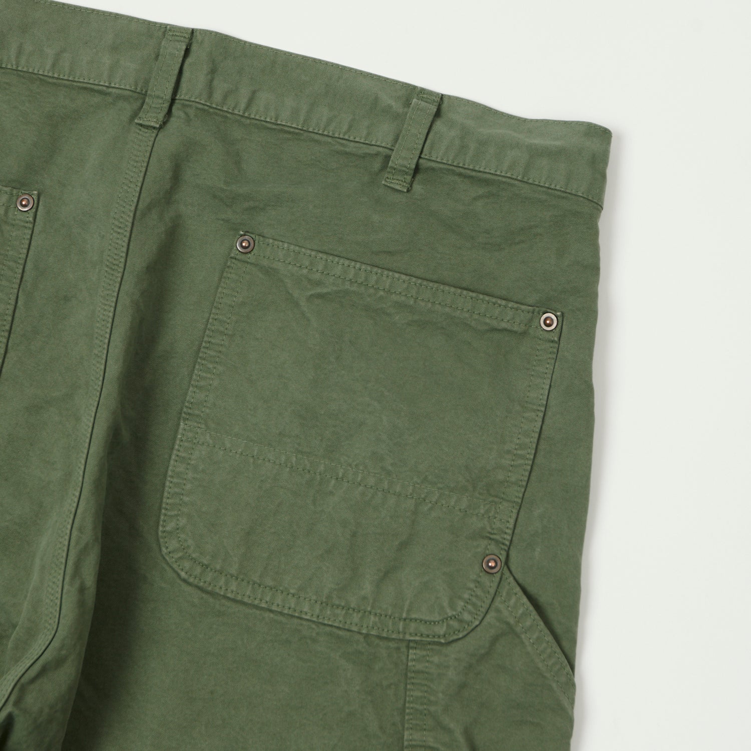 FULLCOUNT 1909 Double Knee Shorts - Olive Drab