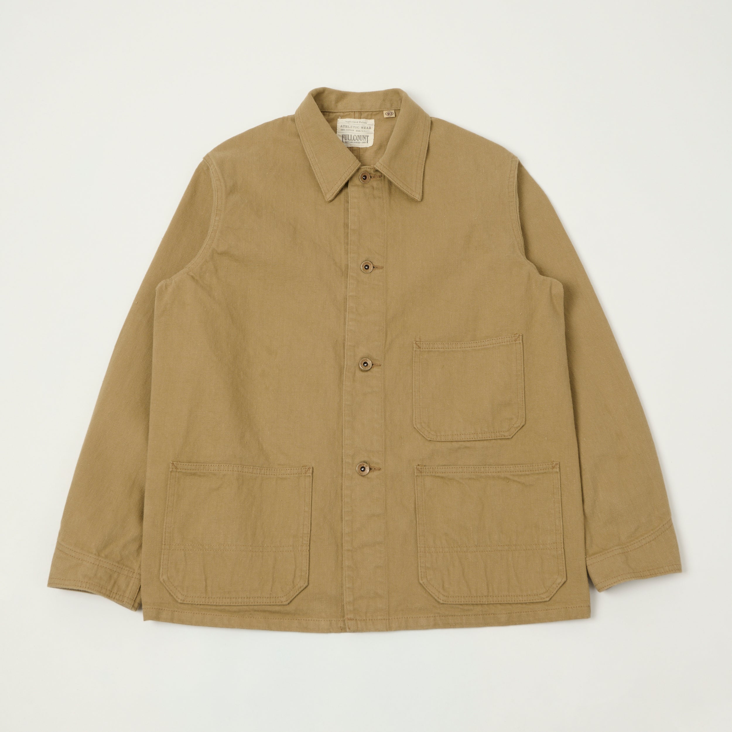 FULLCOUNT 2015 Denim Chore Jacket - Beige