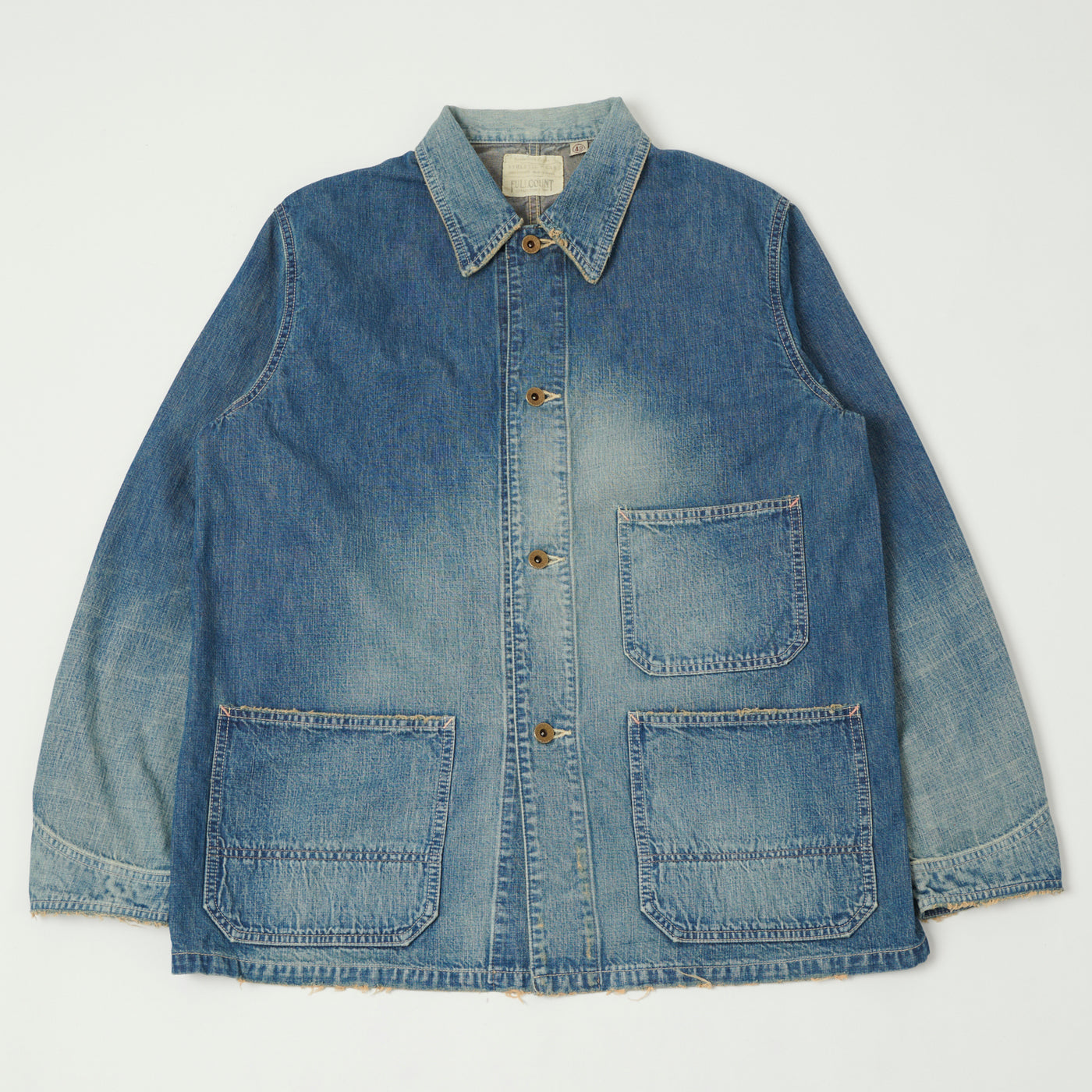 FULLCOUNT 2015 Denim Chore Jacket - Heavy Wash