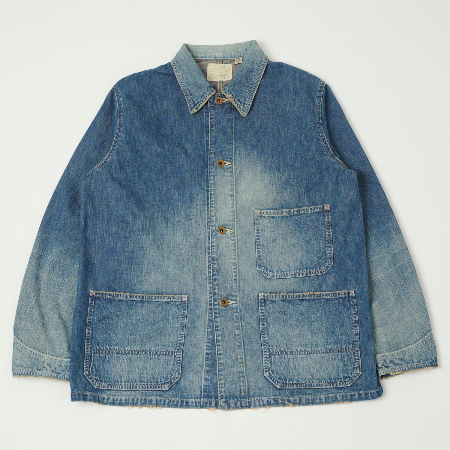 FULLCOUNT 2015 Denim Chore Jacket - Heavy Wash