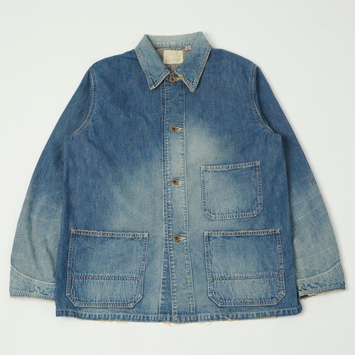 FULLCOUNT 2015 Denim Chore Jacket - Heavy Wash