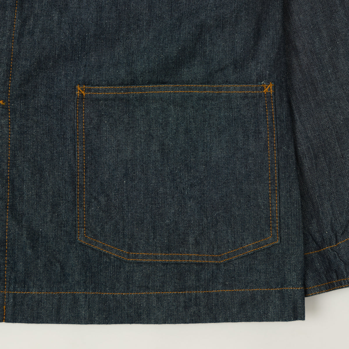 FULLCOUNT 2061 Relax Fit Denim Chore Jacket - One Wash