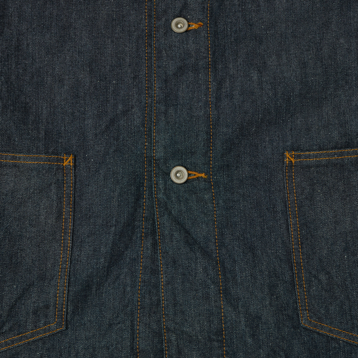 FULLCOUNT 2061 Relax Fit Denim Chore Jacket - One Wash