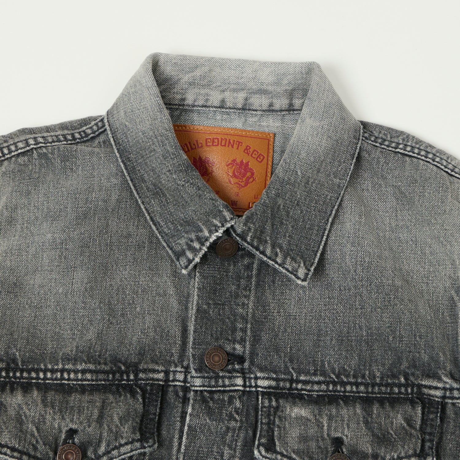 FULLCOUNT 2101 13.7oz Type III Denim Jacket - Black 'Dartford' Wash