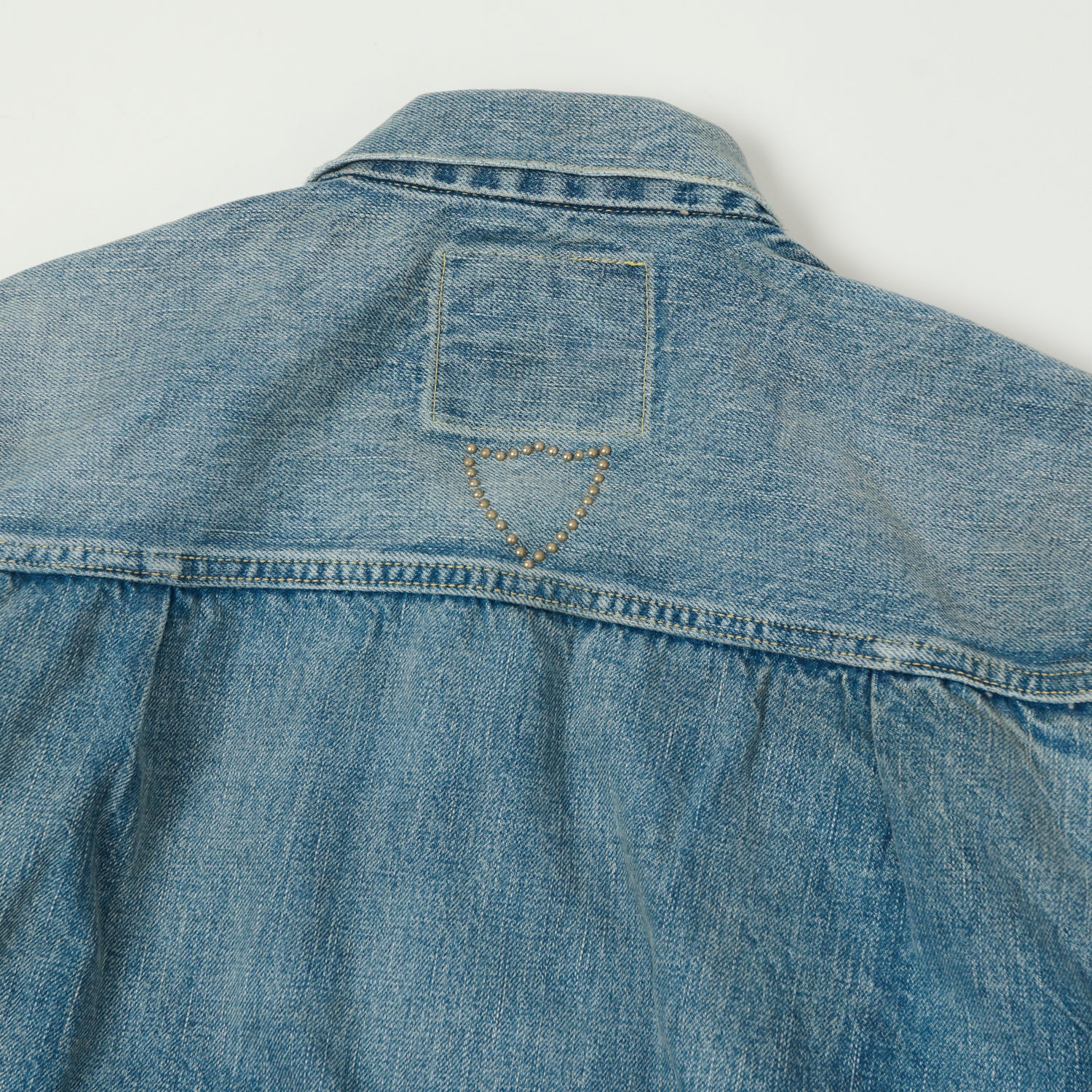 FULLCOUNT 2107 'On Studs by Zip Stevenson HTC' 13.75oz Type I Denim Jacket - Dartford Wash