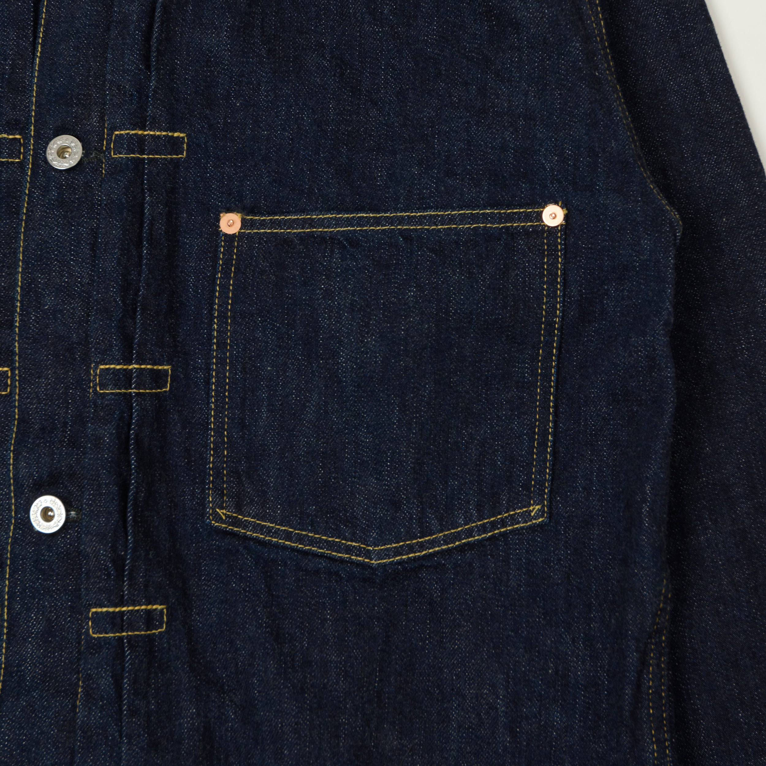 FULLCOUNT 2107 11.5oz WWII Model Type I Denim Jacket - One Wash