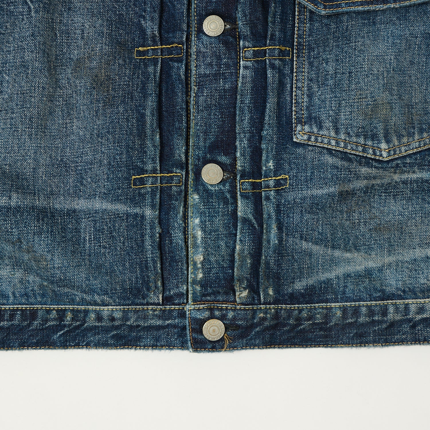 FULLCOUNT 2107 13.5oz Type I Denim Jacket - 'More Than Just Fear' Wash