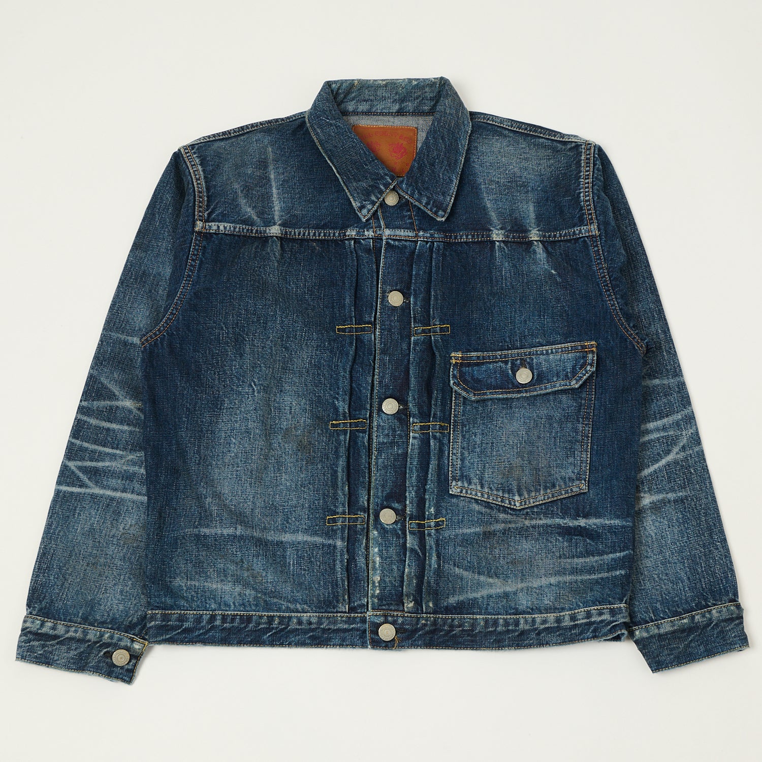 FULLCOUNT 2107 13.5oz Type I Denim Jacket - 'More Than Just Fear' Wash