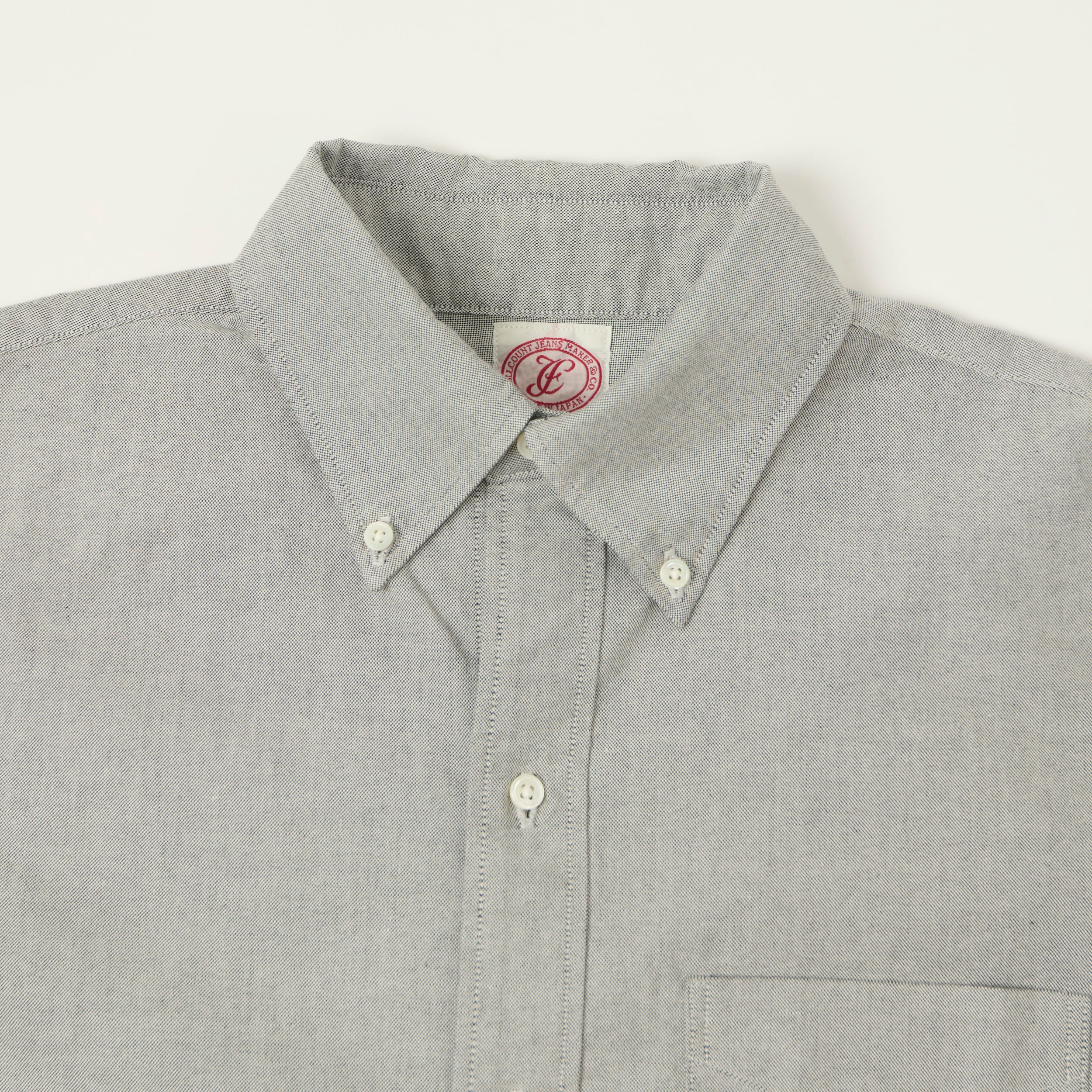 FULLCOUNT 4081 'Good Old Button Down' Shirt - Grey