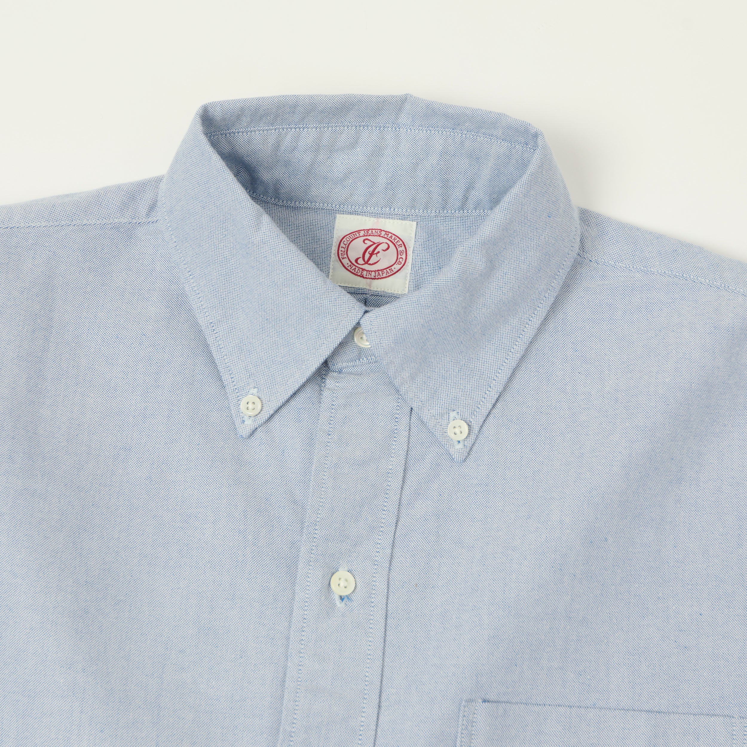 FULLCOUNT 4081 'Good Old Button Down' Shirt - Blue