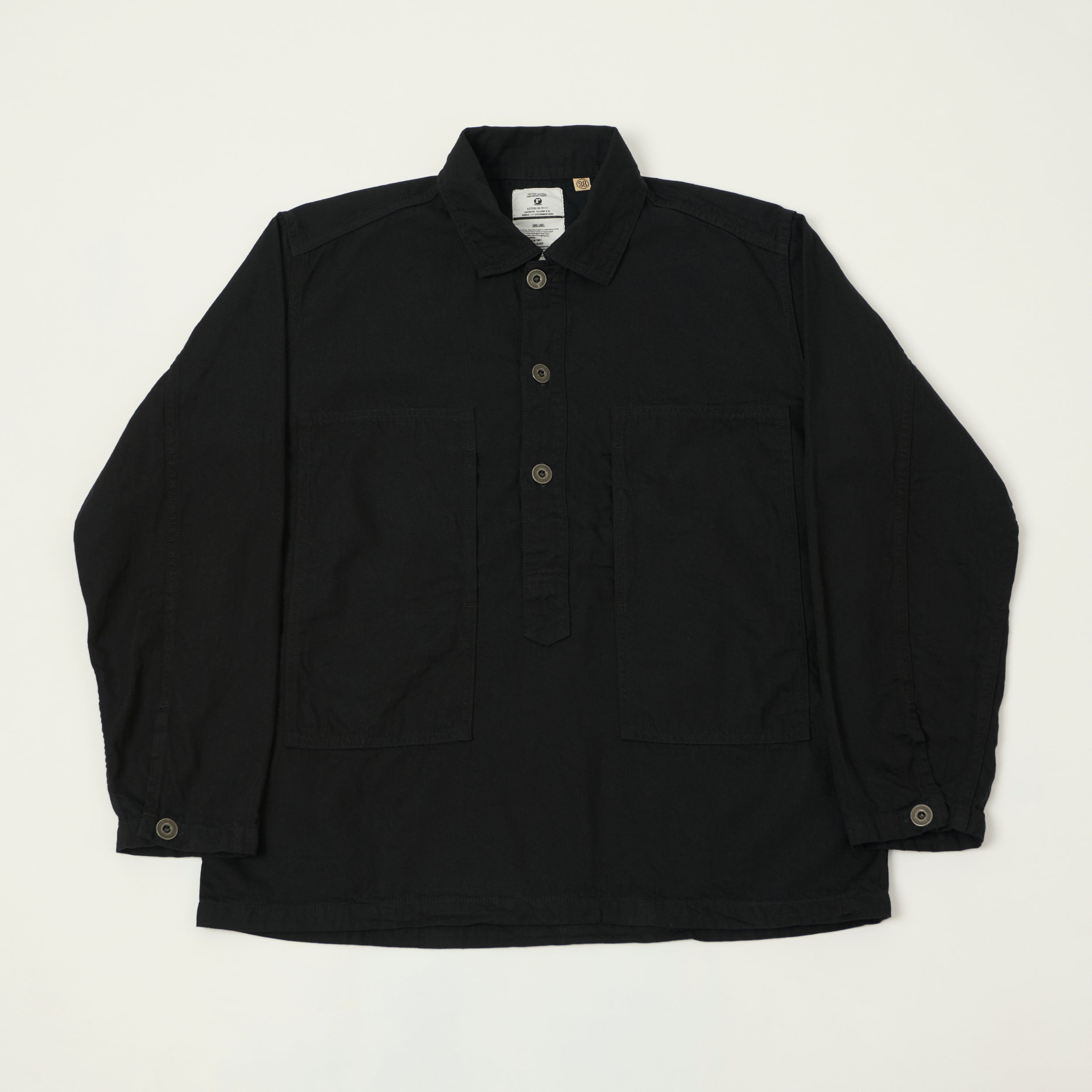 FULLCOUNT 4097 U.S. Army Lightweight Pullover Shirt - Black