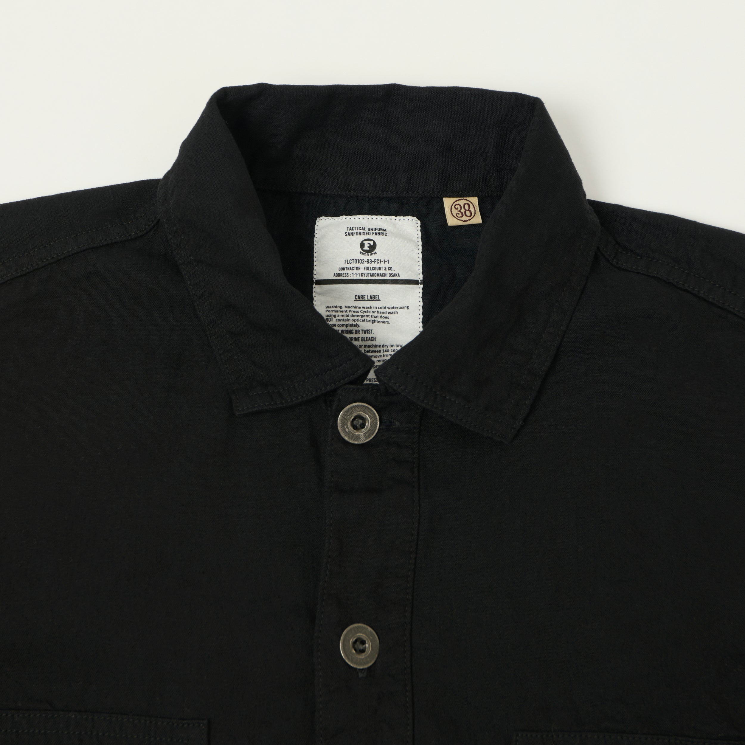 FULLCOUNT 4097 U.S. Army Lightweight Pullover Shirt - Black