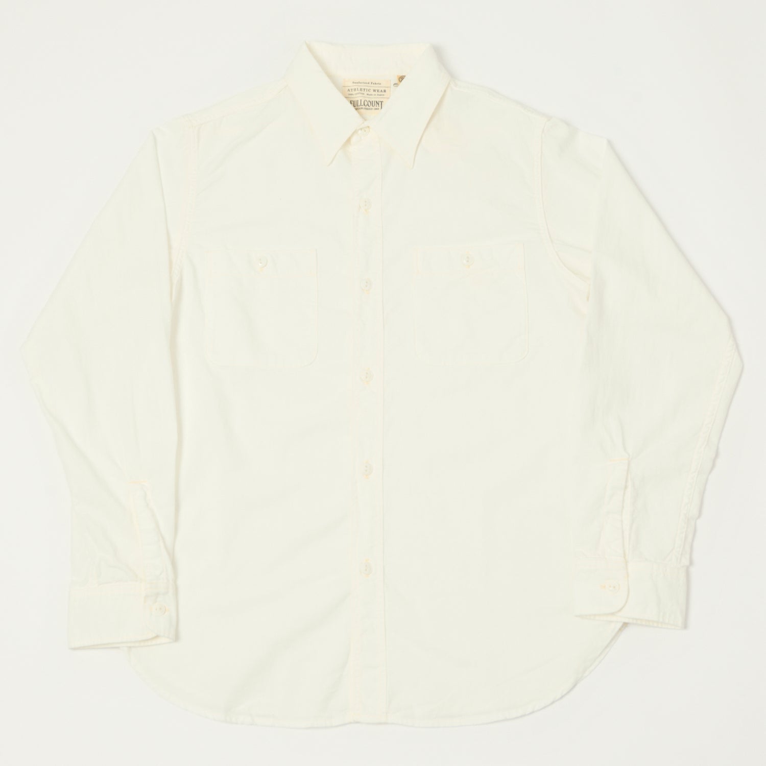 FULLCOUNT 4810 5oz Chambray Work Shirt - White