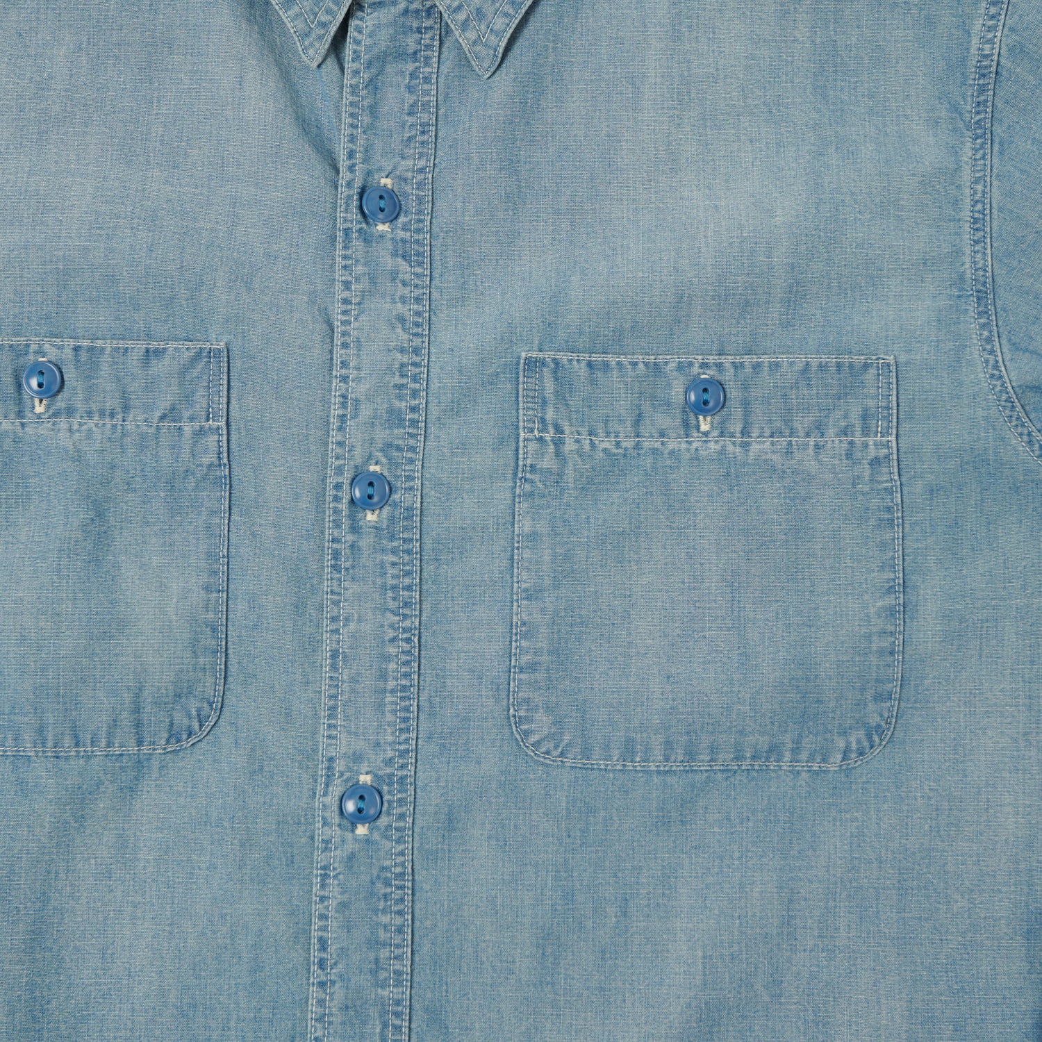 FULLCOUNT 4810 5oz Chambray Work Shirt - Heavy Wash