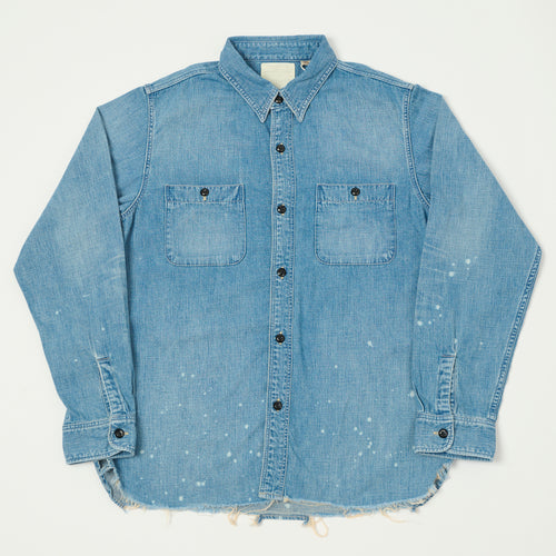 FULLCOUNT 4890 Denim Work Shirt - Heavy Wash