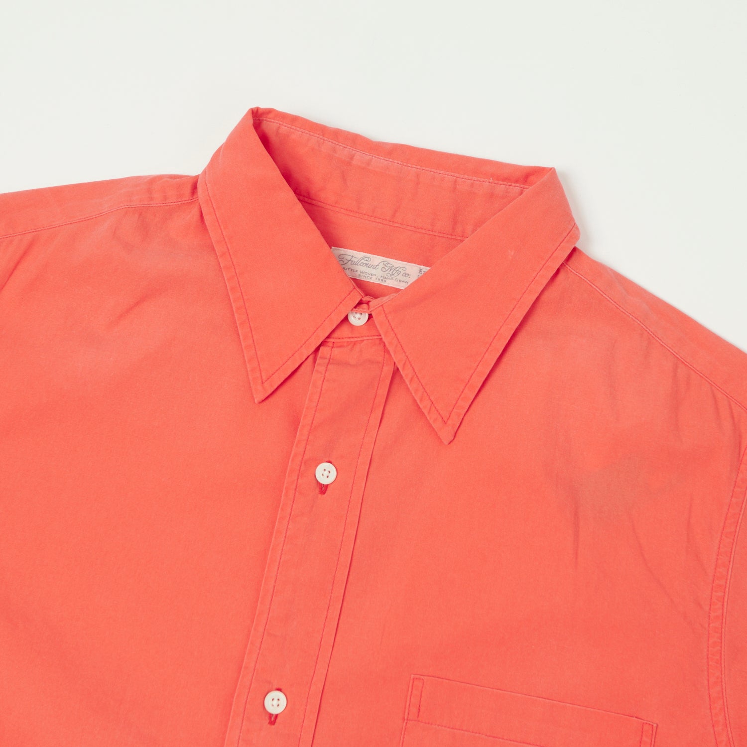 FULLCOUNT 4993 1930s Cotton Dress Shirt - Orange