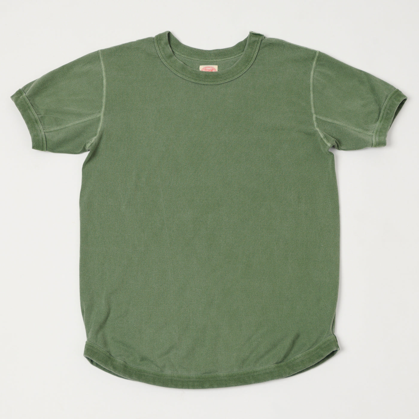 FULLCOUNT 5222 Flat Seam Heavyweight T-Shirt - Evergreen