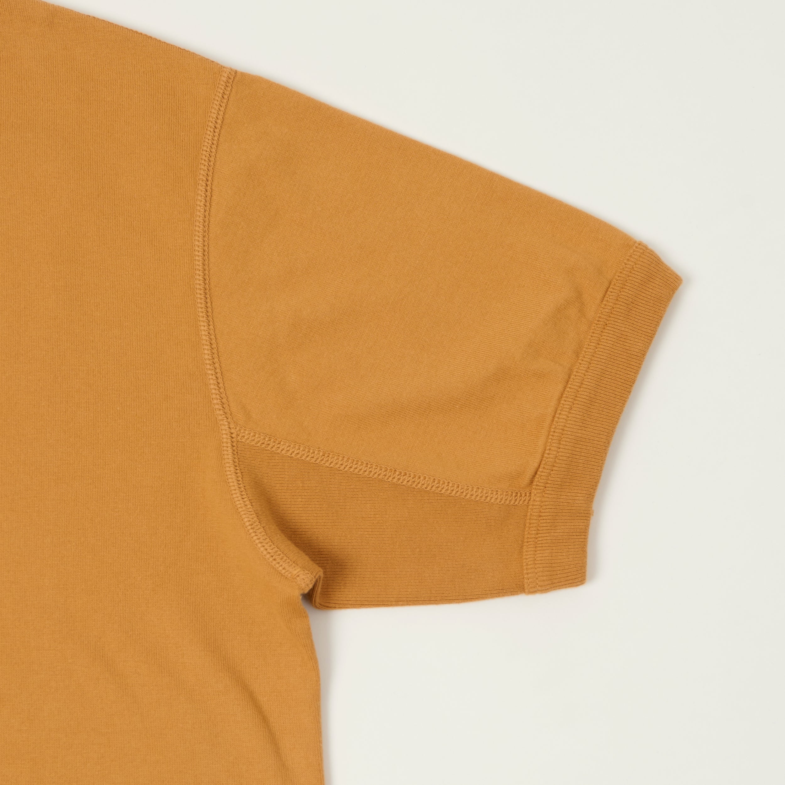 FULLCOUNT 5222 Flat Seam Heavyweight T-Shirt - Saffron