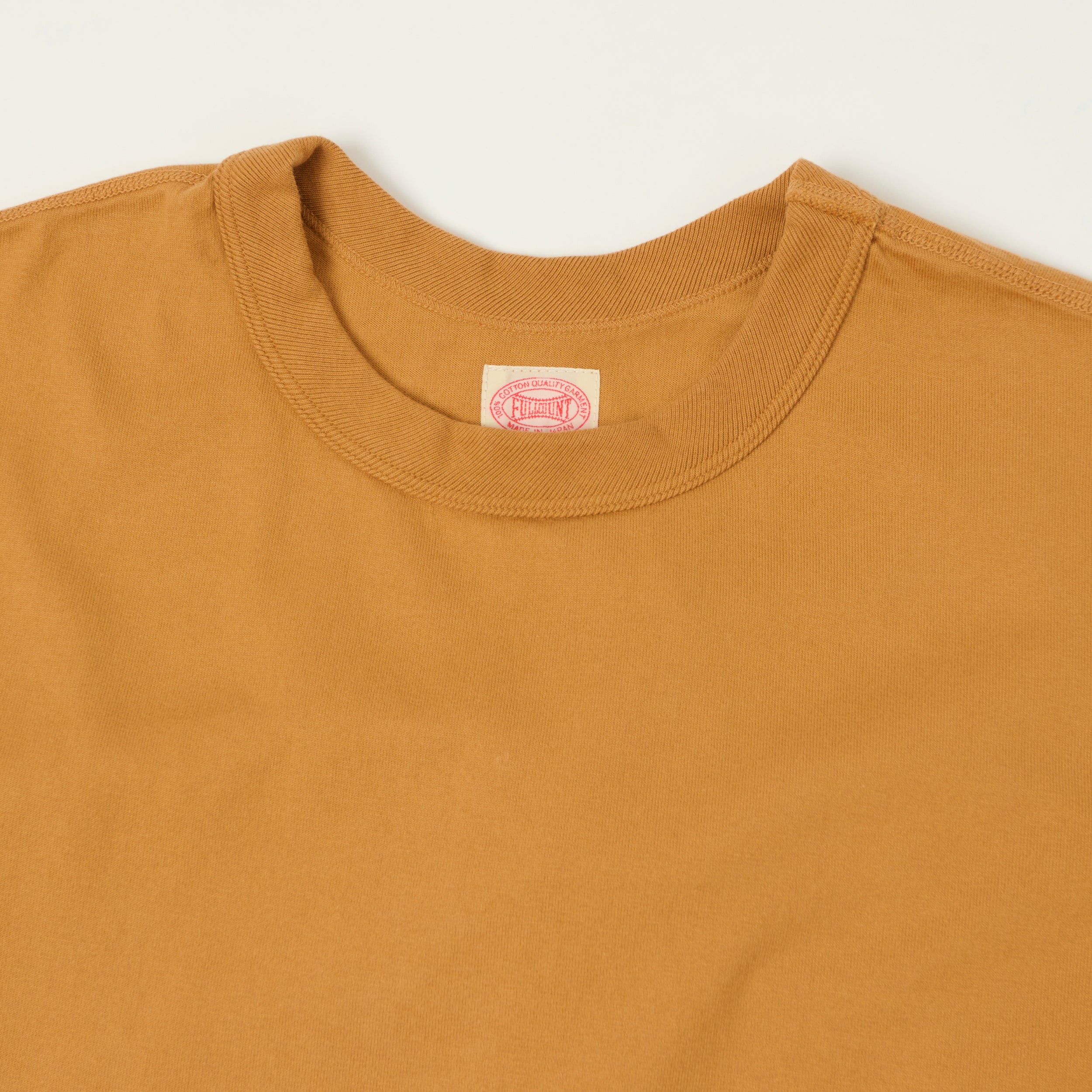 FULLCOUNT 5222 Flat Seam Heavyweight T-Shirt - Saffron