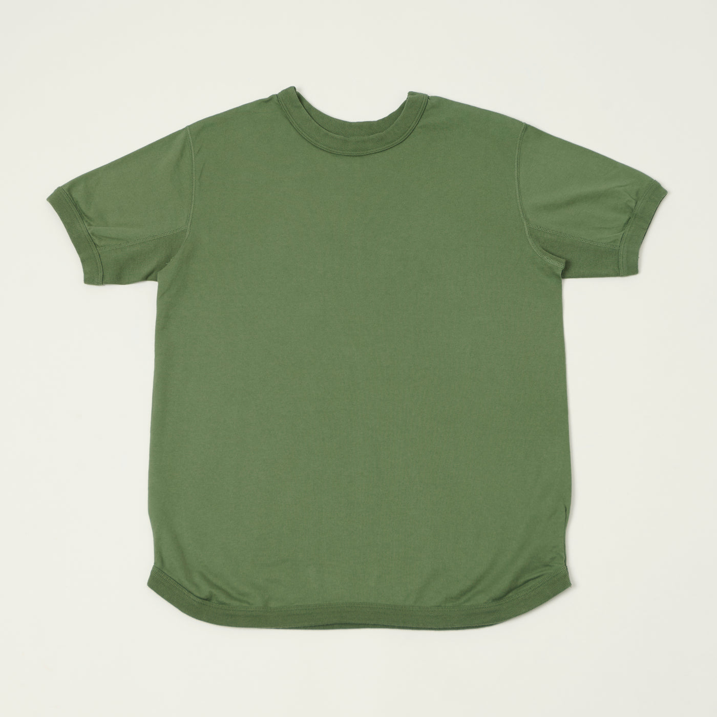 FULLCOUNT 5222 Flat Seam Heavyweight T-Shirt - Evergreen